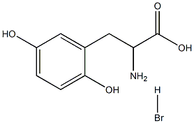 2,5-Dihydroxy-DL-Phenylalanine hydrobromide Structure