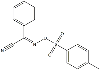 2-(4-methylphenyl)sulfonyloxyimino-2-phenyl-acetonitrile Structure