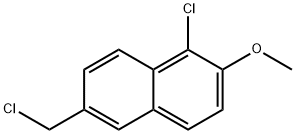 1-Chloro-6-chloromethyl-2-methoxy-naphthalene Structure