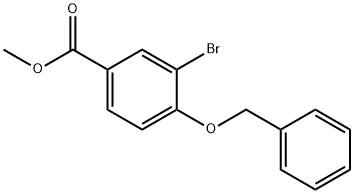 4-Benzyloxy-3-bromo-benzoic acid methyl ester 구조식 이미지