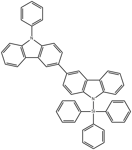 9-Phenyl-9'-(triphenylsilyl)-9H,9'H-3,3'-bicarbazole 구조식 이미지