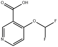 4-(Difluoromethoxy)nicotinic acid 구조식 이미지