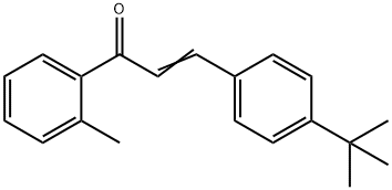 (2E)-3-(4-tert-butylphenyl)-1-(2-methylphenyl)prop-2-en-1-one Structure