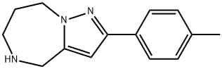 5,6,7,8-tetrahydro-2-p-tolyl-4H-pyrazolo[1,5-a][1,4]diazepine Structure