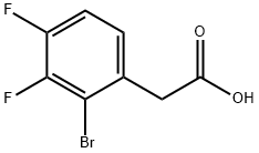 2-BROMO-3,4-DIFLUOROPHENYLACETIC ACID 구조식 이미지