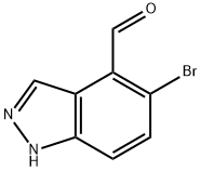 5-BROMO-1H-INDAZOLE-4-CARBALDEHYDE Structure