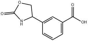 Benzoic acid, 3-(2-oxo-4-oxazolidinyl)- Structure