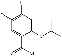 4,5-Difluoro-2-(propan-2-yloxy)benzoic acid Structure