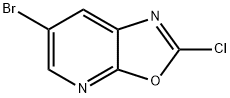 6-BROMO-2-CHLOROOXAZOLO[5,4-B]PYRIDINE 구조식 이미지