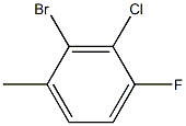 2-bromo-3-chloro-4-fluoro-1-methylbenzene Structure