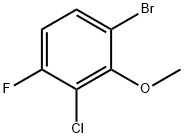 1-Bromo-3-chloro-4-fluoro-2-methoxybenzene Structure