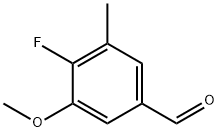 4-Fluoro-3-methoxy-5-methylbenzaldehyde 구조식 이미지
