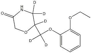 5,5,6-trideuterio-6-[dideuterio-(2-ethoxyphenoxy)methyl]morpholin-3-one Structure