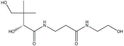 Butanamide,2,4-dihydroxy-N-[3-[(2-hydroxyethyl) amino]-3-oxopropyl]-3,3-dimethyl-,(2R)- Structure