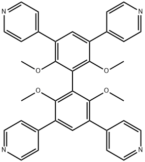 4,4',4'',4'''-(2,2',6,6'-tetramethoxy-[1,1'-biphenyl]-3,3',5,5'-tetrayl)tetrapyridine Structure