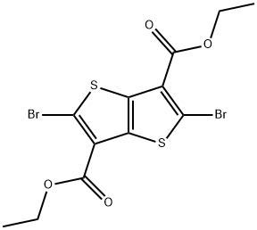 Diethyl 2,5-dibromothieno[3,2-b]thiophene-3,6-dicarboxylate Structure