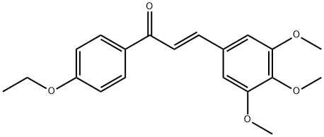 (2E)-1-(4-ethoxyphenyl)-3-(3,4,5-trimethoxyphenyl)prop-2-en-1-one Structure
