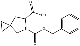 5-[(benzyloxy)carbonyl]-5-azaspiro[2.4]heptane-6-carboxylic acid 구조식 이미지