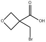 3-(bromomethyl)oxetane-3-carboxylic acid 구조식 이미지