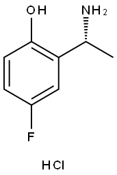 (R)-2-(1-aminoethyl)-4-fluorophenol hydrochloride 구조식 이미지