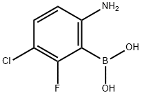 (6-amino-3-chloro-2-fluorophenyl)boronic acid Structure