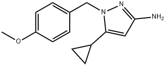 5-cyclopropyl-1-(4-methoxybenzyl)-1H-pyrazol-3-amine Structure