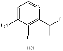 2-(Difluoromethyl)-3-fluoropyridin-4-amine hydrochloride 구조식 이미지