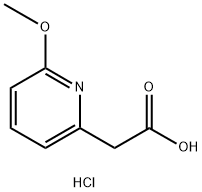 2-(6-Methoxypyridin-2-yl)acetic acid hydrochloride Structure