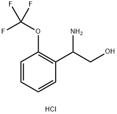 2-AMINO-2-[2-(TRIFLUOROMETHOXY)PHENYL]ETHAN-1-OL HYDROCHLORIDE Structure