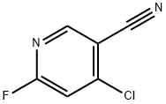 4-CHLORO-6-FLUORONICOTINONITRILE Structure