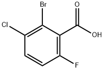 2-Bromo-3-chloro-6-fluorobenzoic acid 구조식 이미지