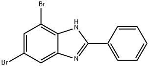 5,7-Dibromo-2-phenyl-1H-benzoimidazole 구조식 이미지