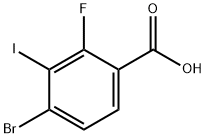 4-Bromo-2-fluoro-3-iodobenzoic acid Structure