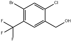 4-Bromo-2-chloro-5-(trifluoromethyl)benzyl alcohol 구조식 이미지