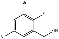 3-Bromo-5-chloro-2-fluorobenzyl alcohol 구조식 이미지