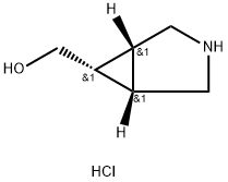 endo-3-azabicyclo[3.1.0]hexane-6-methanol hydrochloride Structure