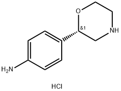 4-((S)-morpholin-2-yl)benzenamine hydrochloride 구조식 이미지
