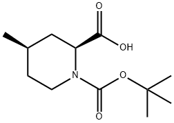 (2S,4R)-N-Boc-4-methyl-pipecolinic acid 구조식 이미지
