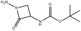 tert-butyl (1-amino-2-oxoazetidin-3-yl)carbamate Structure