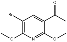 1-(5-BROMO-2,6-DIMETHOXYPYRIDIN-3-YL)ETHANONE Structure