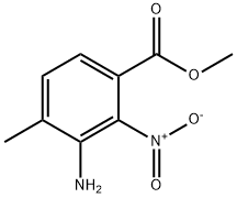 3-Amino-4-methyl-2-nitro-benzoic acid methyl ester 구조식 이미지