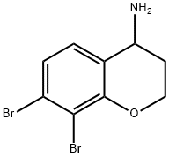 7,8-DIBROMO-3,4-DIHYDRO-2H-1-BENZOPYRAN-4-AMINE Structure