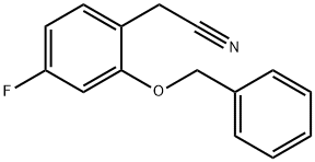 2-(2-(benzyloxy)-4-fluorophenyl)acetonitrile Structure
