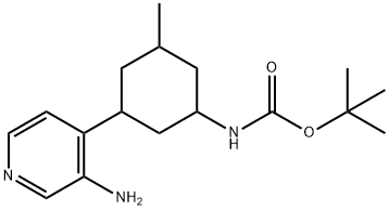 Tert-Butyl N-[3-(3-Aminopyridin-4-Yl)-5-Methylcyclohexyl]Carbamate Structure