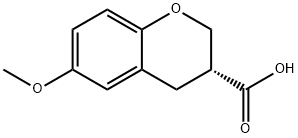 (R)-6-METHOXYCHROMAN-3-CARBOXYLIC ACID 구조식 이미지