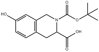 7-hydroxy-2,3(1H)-Isoquinolinedicarboxylic acid, 3,4-dihydro- 2-(1,1-dimethylethyl) ester Structure