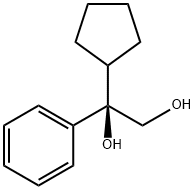 (R)-1-cyclopentyl-1-phenylethane-1,2-diol 구조식 이미지