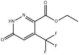 ethyl 6-oxo-4-(trifluoromethyl)hexahydropyridazine-3-carboxylate 구조식 이미지