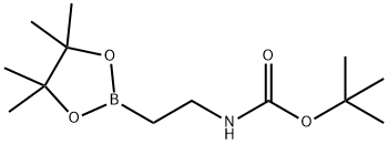 tert-butyl 2-(4,4,5,5-tetramethyl-1,3,2-dioxaborolan-2-yl)ethylcarbamate 구조식 이미지