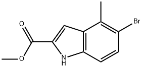 methyl 5-bromo-4-methyl-1H-indole-2-carboxylate Structure